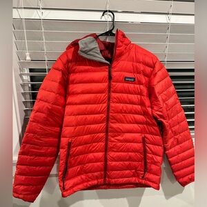 Patagonia Men's L Down Sweater Puffer Jacket Red Puff Lightweight